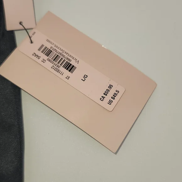 Victoria secret rhinestone slipper slides *black and silver size L (9/10) US - Picture 4 of 4